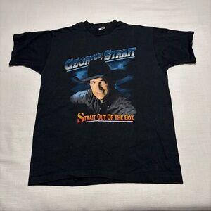 Vintage George Strait Straight Out of the Box Concert Tour Tee | Black | Size XL
